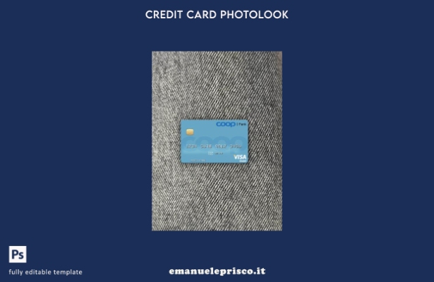 modello frontale photolook per carta di debito visto Estonia Coop Pank stile ver